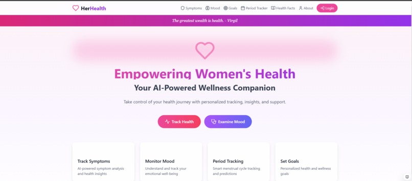 HerHealth – screenshot 1