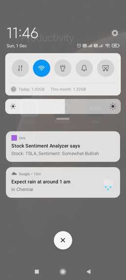 Stock Sentiment Analyzer – screenshot 3