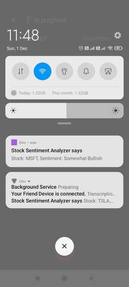 Stock Sentiment Analyzer – screenshot 4