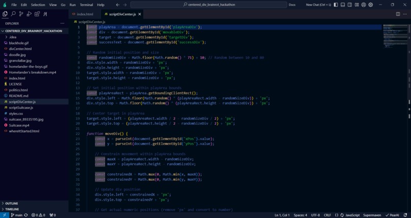 Put the Div at the Center – screenshot 2