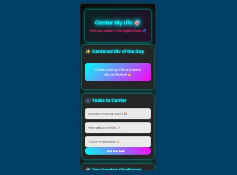 ToDoZenDiv – screenshot 1