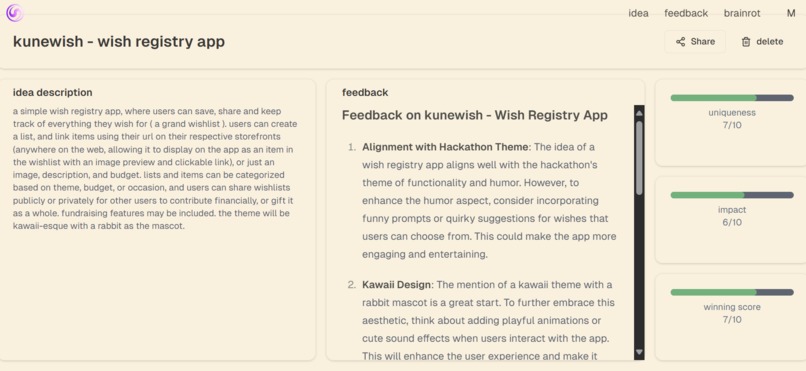 kunewish – screenshot 3