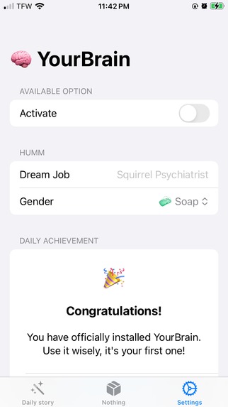 YourBrain – screenshot 2