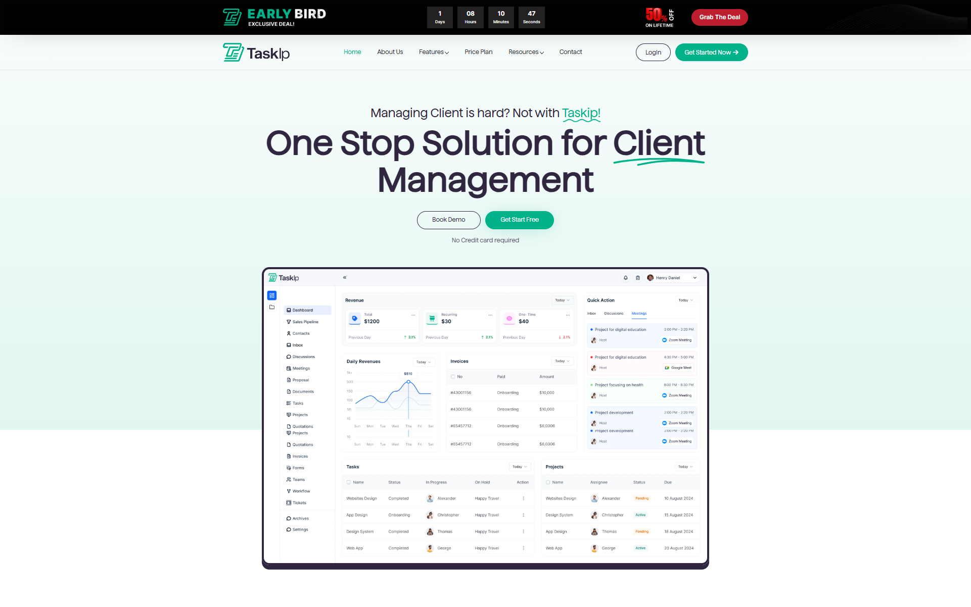 One platform for managing tasks and clients. | Devpost