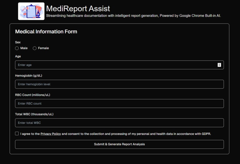 MediReport Assist – screenshot 1