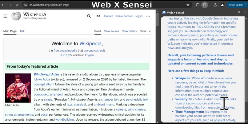 Web X Sensei: Enlightening Your Web Browsing Journey – screenshot 15