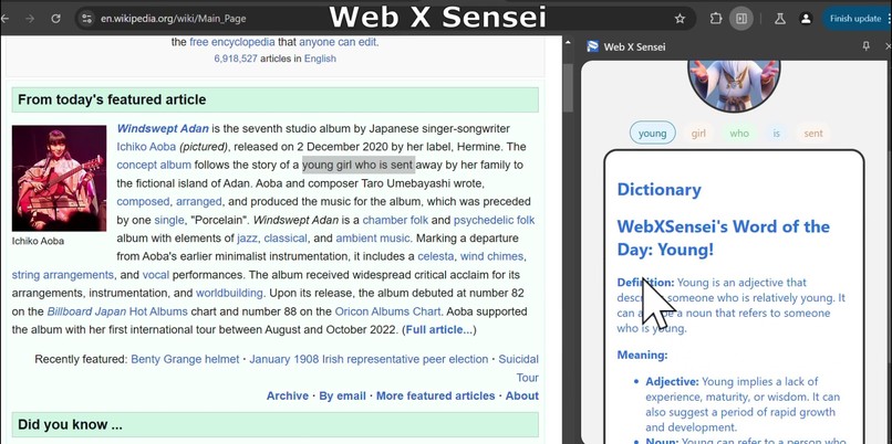 Web X Sensei: Enlightening Your Web Browsing Journey – screenshot 7