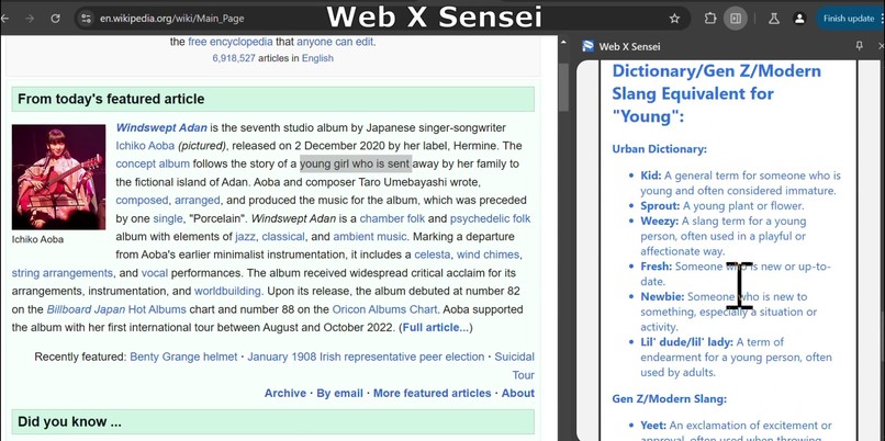 Web X Sensei: Enlightening Your Web Browsing Journey – screenshot 9