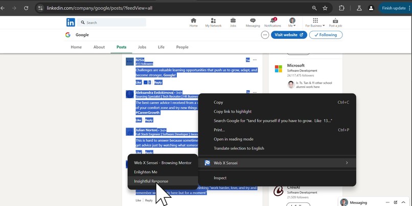 Web X Sensei: Enlightening Your Web Browsing Journey – screenshot 10
