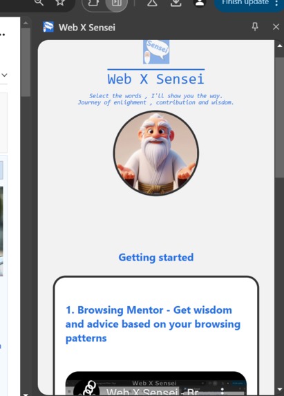 Web X Sensei: Enlightening Your Web Browsing Journey – screenshot 4
