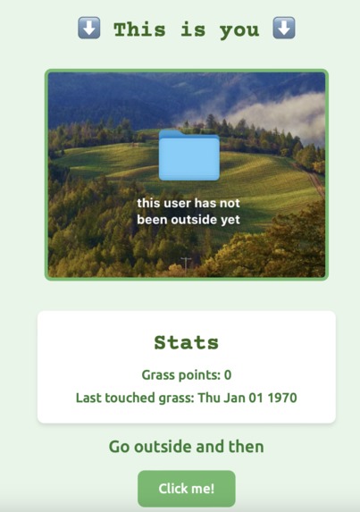 touch grass lol – screenshot 2