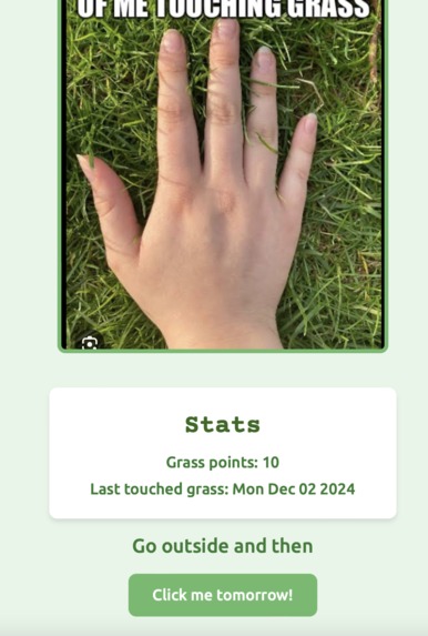 touch grass lol – screenshot 3