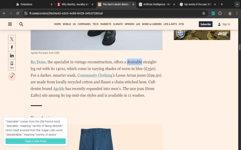 Origin ai : Word insight – screenshot 2