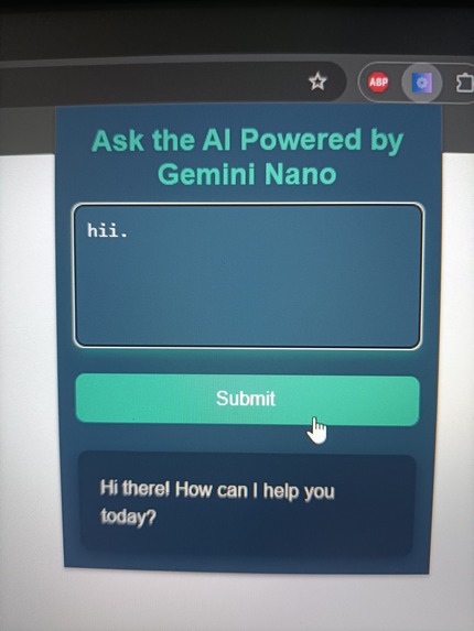 Chrome Extension with buidin AI – screenshot 1