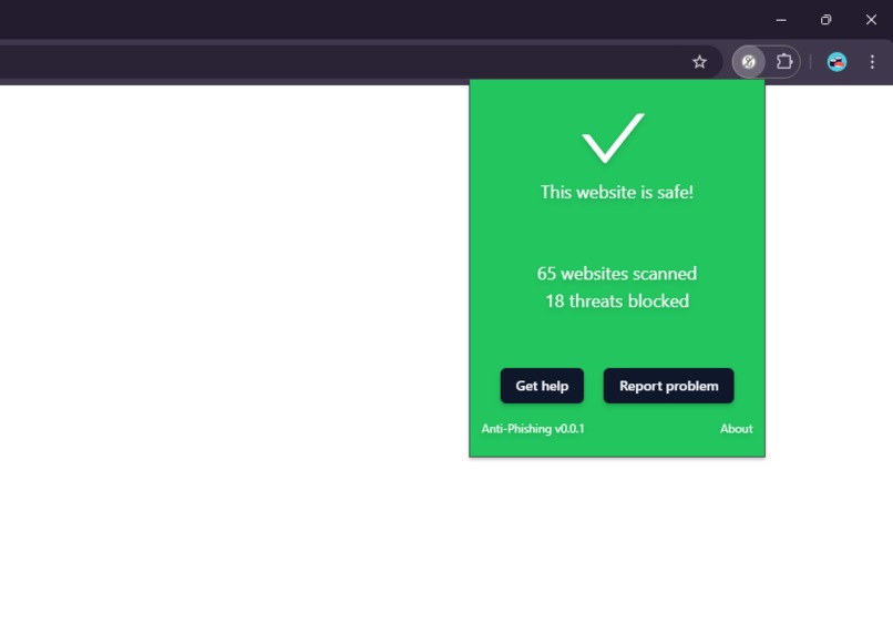 Hybrid Anti-Phishing Browser Extension – screenshot 4