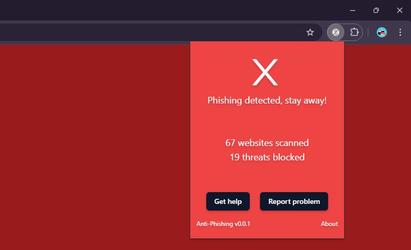 Hybrid Anti-Phishing Browser Extension – screenshot 2