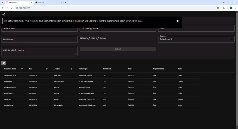 HackWebAi – screenshot 1