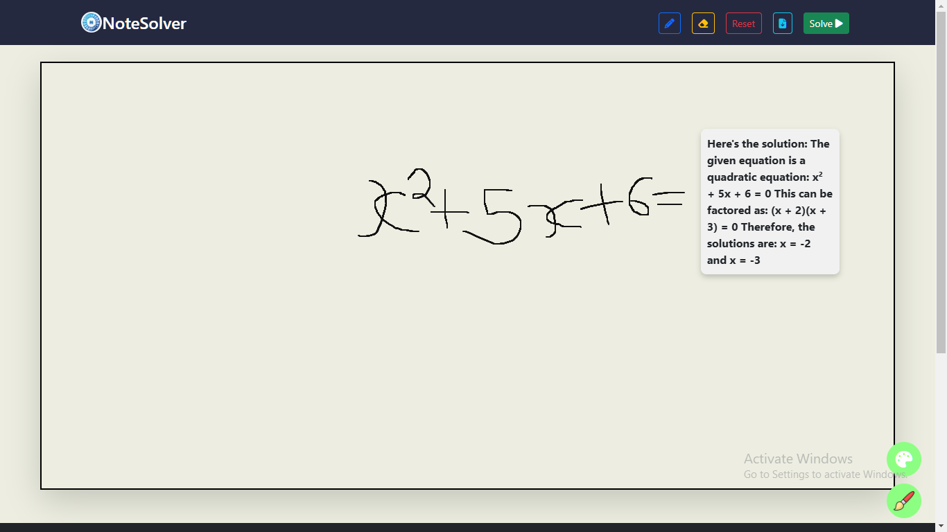 NoteSolver Devpost notesolver-devpost
