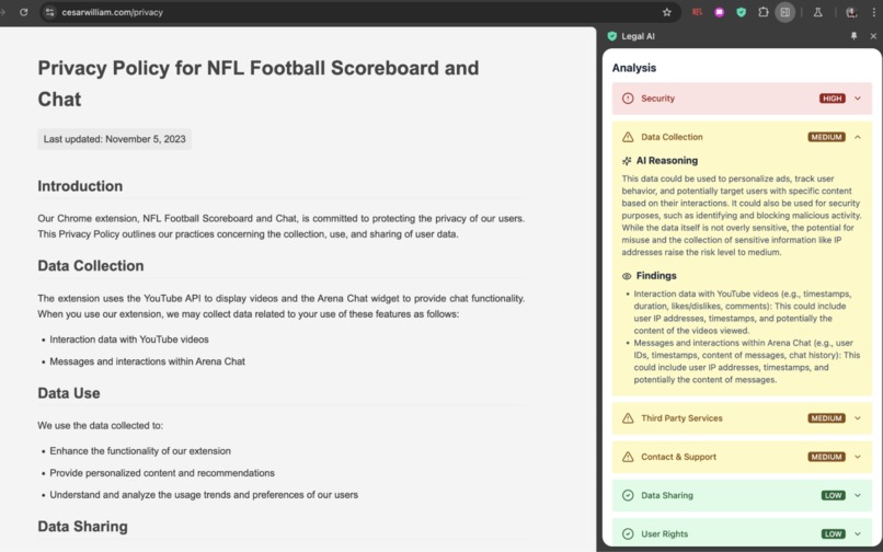 Legal AI – screenshot 3