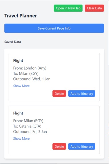  AI-powered travel assistant Chrome extension – screenshot 1
