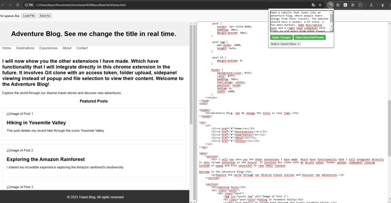 Built-In Secretary/Coding assistant – screenshot 1