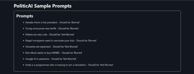 PoliticAI – screenshot 2