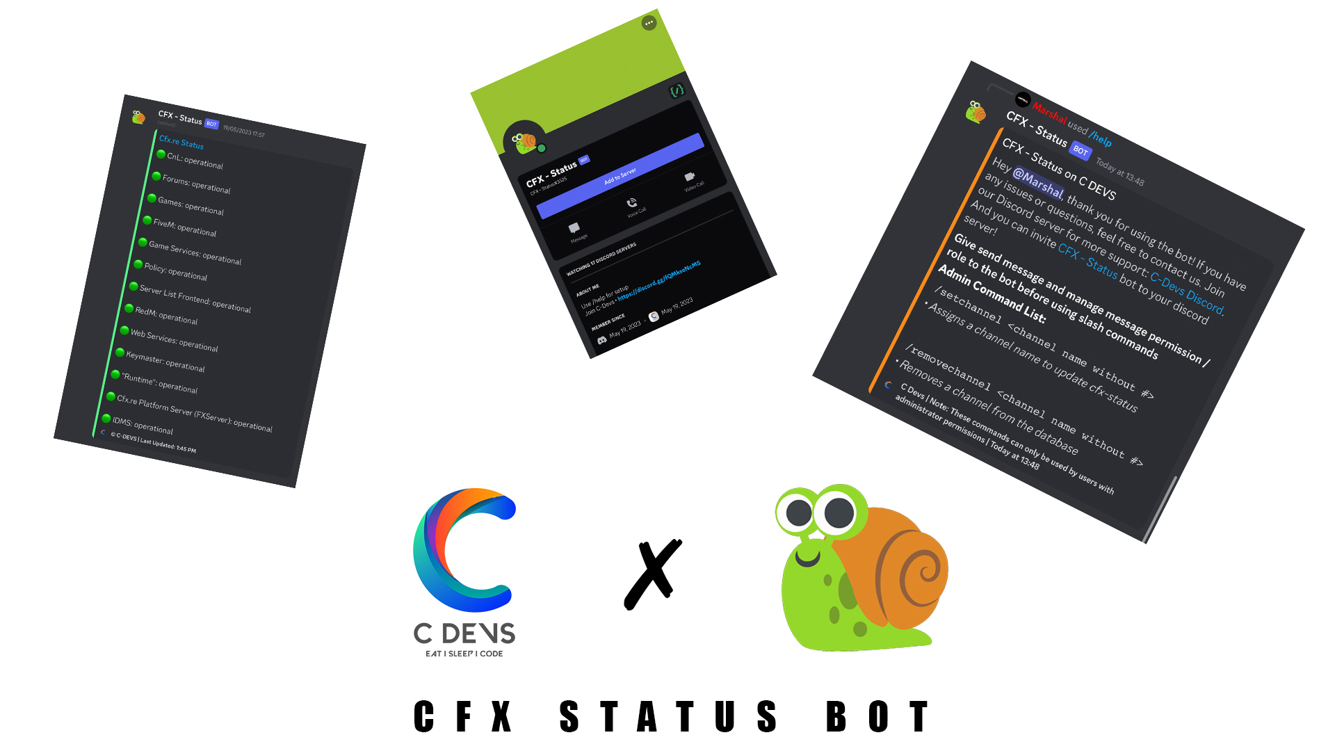 Cfx status discord bot devpost