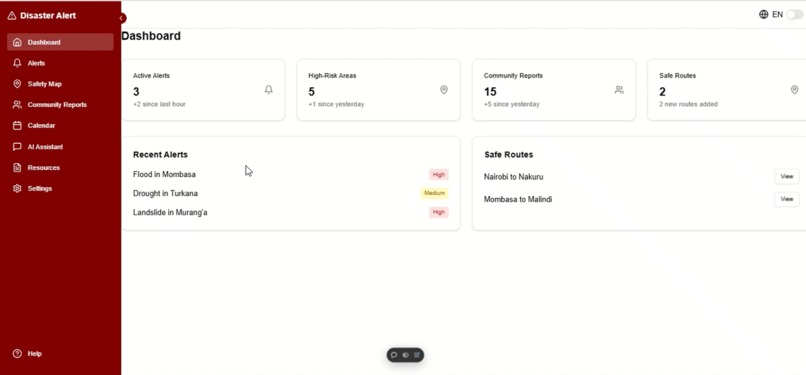 Disaster alert and response system.  – screenshot 1