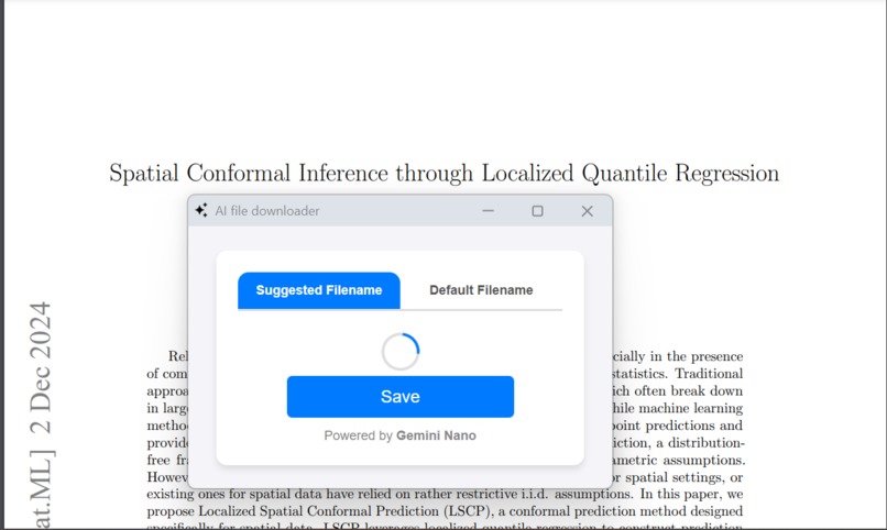 nameR : Gemini Nano powered file downloader. – screenshot 2