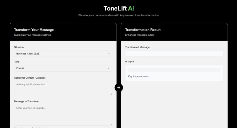 ToneLift AI – screenshot 1