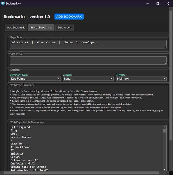 Bookmark++ – screenshot 1