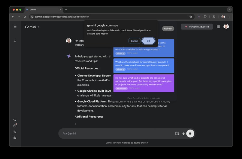 AutoGem for Chrome – screenshot 3