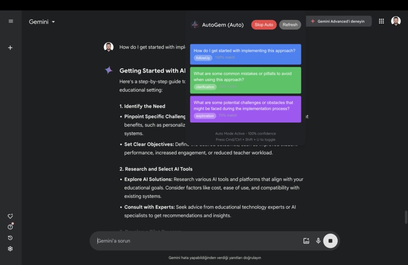 AutoGem for Chrome – screenshot 4