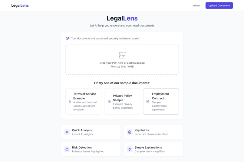 LegalLens – screenshot 1