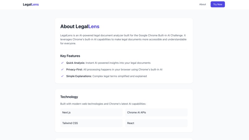 LegalLens – screenshot 3