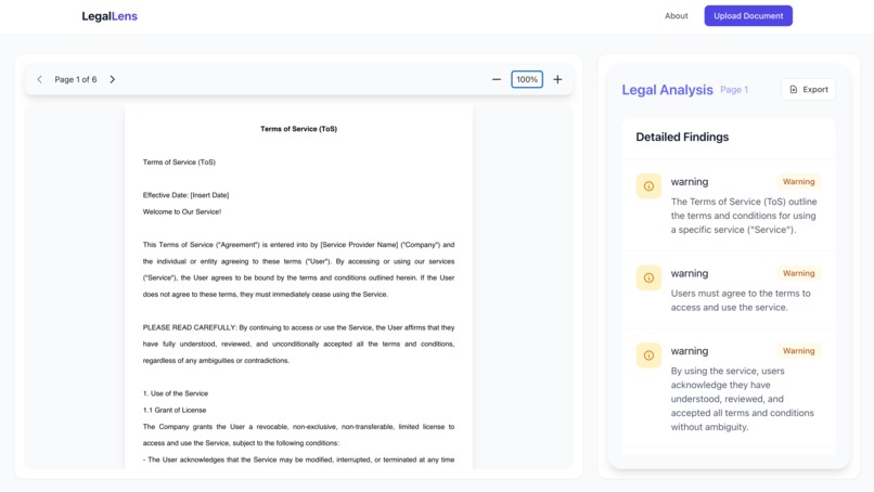 LegalLens – screenshot 5