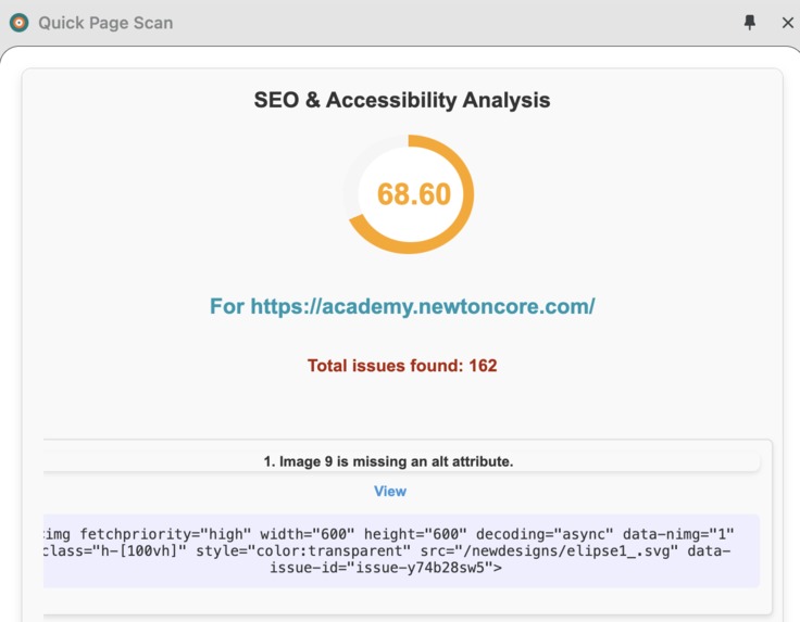 Quick Page Scan – screenshot 1