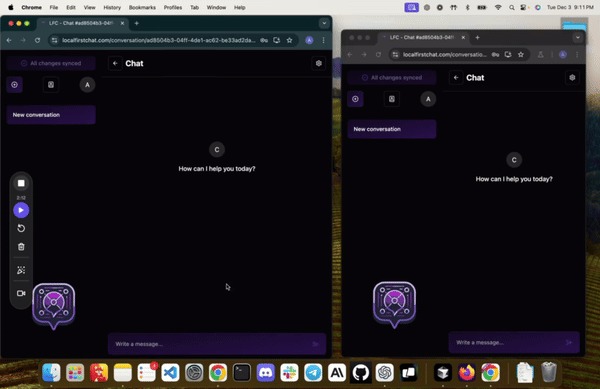 local fist chat – screenshot 1