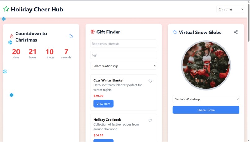 Holiday Cheer Hub – screenshot 1