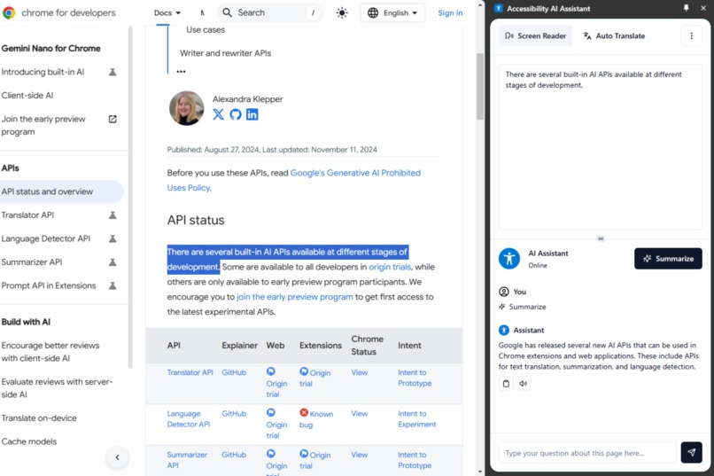 Accessibility AI Assistant – screenshot 2