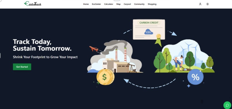 CarboTrack – screenshot 1