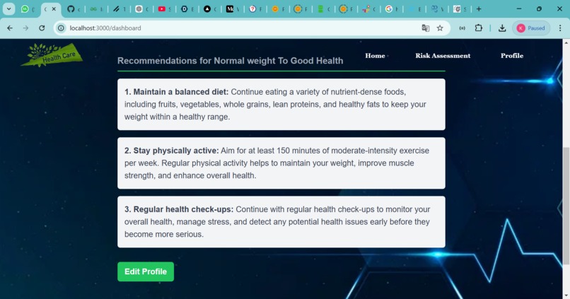 Health Risk Assessment  – screenshot 2