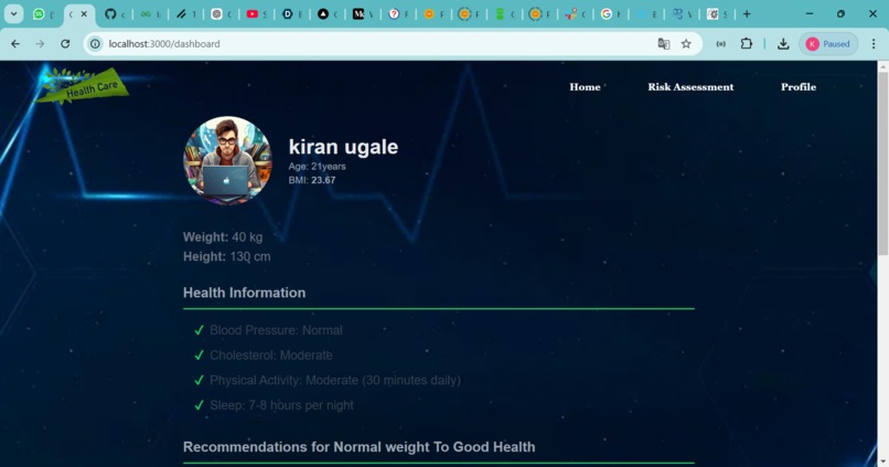 Health Risk Assessment  – screenshot 3