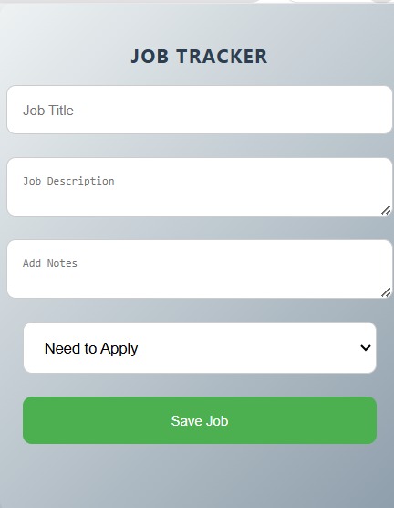 Job Tracker – screenshot 1