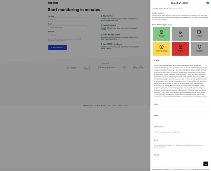 Guardian Sight - Your Privacy Simplified! – screenshot 3
