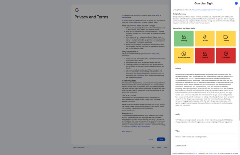 Guardian Sight - Your Privacy Simplified! – screenshot 1