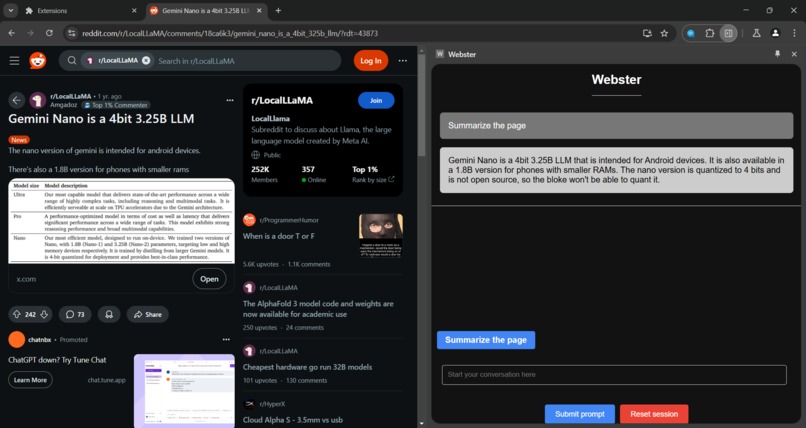 Webster – screenshot 1