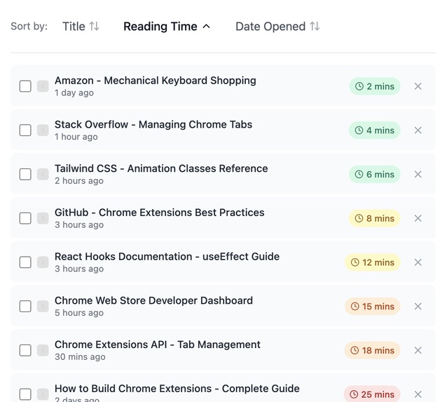 ByebyeTabs - Private AI-Powered Tab Organization – screenshot 2