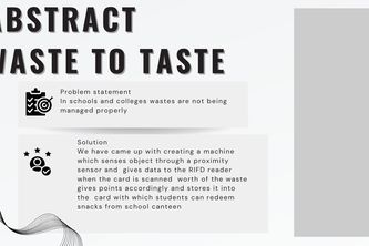 WASTE TO TASTE