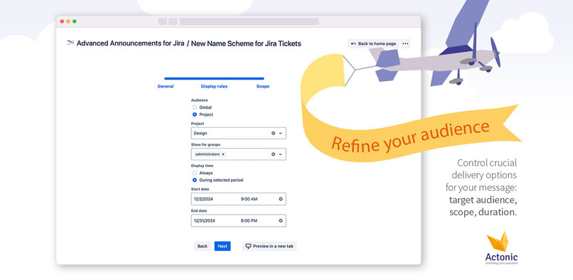 Advanced Announcements for Jira – screenshot 3